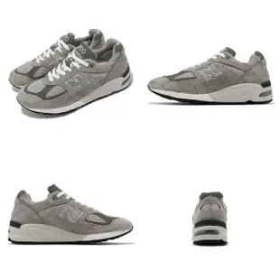 【NEW BALANCE】休閒鞋 990 V2 男鞋 女鞋 灰 銀 美製 反光 拼接 麂皮 運動鞋 NB 紐巴倫(M990GY2-D)