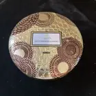 New Voluspa Candle Tin New 3-Wick Gilt Pomander & Hinoki