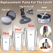 Nutribullet Replacement Cups Parts Extractor Blade Gasket Lid 600W&900W Model