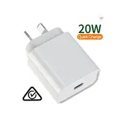 GaN 20W USB C Wall Charger with Power Delivery and QC3.0