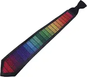 [Luocute] Sound Control Light Up Tie, With Follow Music Flash Novelty Shining Ties for Men,Women DJ,Parties,Bars and Mardi Gras, LED Party Clothes Outfits GX-TA-04