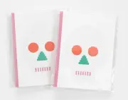 2 Writing Notebook School Small Plain Blank Drawing Paper GIFT10 Unique IN NB37