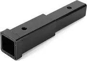 Trailer Hitch Extender, 12in Trailer Hitch Extension 5000lbs Towing Extender Steel Square Tube for Class 3/4 2in Receiver