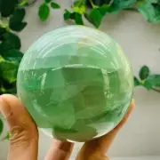 1033g Natural Fluorite Quartz Sphere Crystal Ball Reiki Healing Decoration