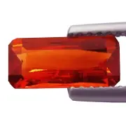 Bonny 1.68t Octagon Cut Vermillion Color Spessartine Garnet Mined at Namibia