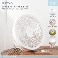 在飛比找PChome24h購物優惠-【KINYO】充插兩用7吋USB風扇壁DC扇掛扇循環扇(UF