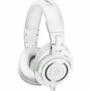 Audio-Technica ATH-M50xWH Professional Monitor Headphones, White