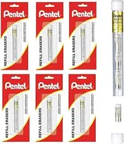 Pentel Mechanical Pencil Eraser Refill Hangsell, 4 Erasers Per Tube, Box of 6 Tubes, Total 24 Eraser Refills (Z21BP-K6)