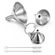 Funnels for Kitchen Use Filling Bottles, Set of 3, Small Transferring Essential