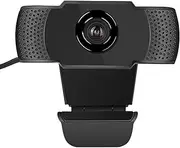 1080P Webcam with Noise Reduction Microphone, USB 2.0 PC Laptop Desktop Web Camera, Plug and Play,Suitable for Real‑time Recording Meetings Games Online Teaching
