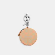 Circular Coin Pouch In Signature Jacquard