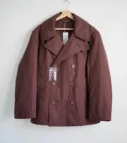 Lemaire Casual Flannel Lined Uniqlo Short Padded Pea Coat Size Large New