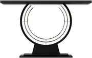 ZAWQFDZ Nordic Entryway Console Table, Sintered Stone Top Minimalist Hallway Table with Metal Frame for Foyer, Living Room, or Behind Sofa(White,47.2in/120cm)