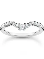 Thomas Sabo Ladies Ring TR2398-051-14-54 V-shape size 54
