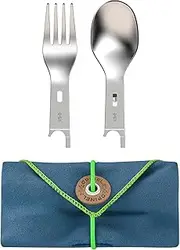 Opinel Picnic+ Fork Spoon & Napkin Set