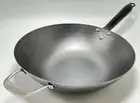 Black Hands Frying Pan Wok Stock Pot Iron Nitriding made Hammering 5000 Times