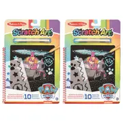 2x Melissa & Doug Paw Patrol Scratch Art Skye Kids/Childrens Interactive Toy 5y+