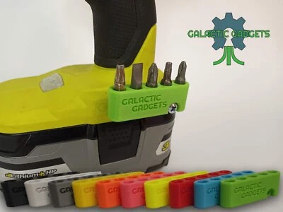 MAGNETIC Bit Holder - Ryobi ONE+ 18V Drill or Driver - 5 Slot Hex Bit Organizer