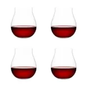 Set of 4 Steamless B+ Wine Glasses 670ml Size 23X23X14cm in Red by Plumm