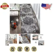 Vintage 2x6 Non-Slip Hallway Runner Rug - Soft and Washable for Home Elegance
