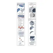 1 Sheet Retro Literary Long Strips Tape Journal Sticker Scrapbooking Collage Diary Ablum Decoration Material Stickers Stationery