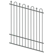 ProtectorAl 0350-1200W x 1500H Monument Loop & Spear Top Pool Fence Panel Raked Up to 15º