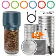 M12 Mason Jar Vacuum Sealer and Wide Canning Lids
