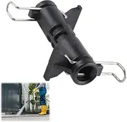 [Kasoud] Karcher Hose to Hose Connector, High-Pressure Hose Connector, Pressure Washer Adapter for Karcher, Quick Connect Joiner for K2 K3 K4 K5 K6 K7 Series, Female Hose Connector（Black）
