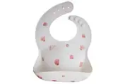 Mushie: Silicone Bib - Light Shell