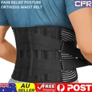 Lumbar Lower Back Support Belt Brace Strap Pain Relief Posture Orthosis Waist AU