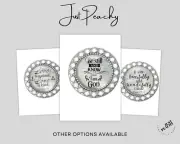 Elegant Scripture Faith Bible Verse Religious Silver Pin Brooch Pick One New