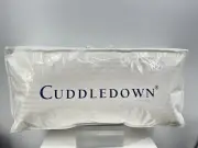 CUDDLEDOWN 700 Fill Power Goose Down Damask Stripe Pillow Medium Density King