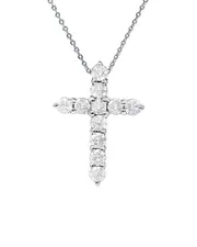 Diana M. Fine Jewelry 18K 2.20 ct. tw. Diamond Cross Necklace