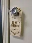 Floating Do Not Disturb Pennywise Engraved Door Hanger Sign IT Clown