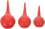 iplusmile 3 Pack Ear Syringe 30ml 60ml 90ml Ear Washing Squeeze Bulb Rubber Ear Cleaning Bulb Ear Wax Removal Hand Bulb Syringe for Home Laboratory Tool