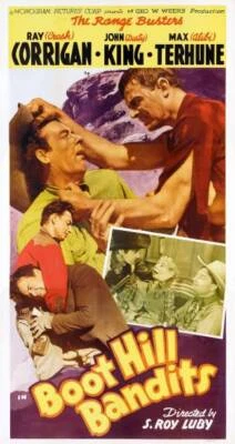 Boot Hill Bandits poster Glenn Strange Ray Corrigan Max Terhune 1942 Old Photo