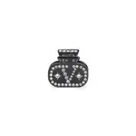 [Valentino Garavani] Valentino Garavani-Black Plastic Hair Clip-Donna OS OS