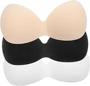 [GLSTOY] 3 Pcs Sponge Pads Bras Insert Pads Bra Latex Pads Sports Bra Cup Inserts Bra Insert Pad Padding for Bras Inserts Replacement Bra Inserts Sports Cup Bra Inserts Supple Bra Cushions