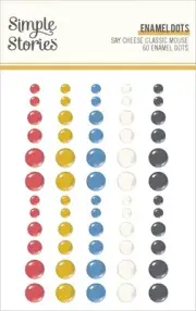 3 Pack Say Cheese Classic Mouse Enamel Dots-60/Pkg 5A0029TF-1GD6L
