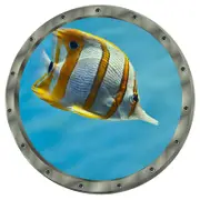 Nevenka Creative Removable Glow in The Dark Ocean View Wall Decals The Sea Fish Submarine Window Wall Sticker
