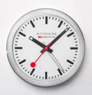 MONDAINE Table clock A997.MCAL.16SBB Alarm clock silver/white (parallel import)