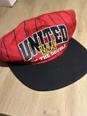 Vintage Manchester United FC Baseball Cap 1990s 90s double winning NEVER WORN
