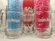 12 CAPTAIN MORGAN RUM EMBOSSED TANKARD 400ml CARRIBEAN Glass Dad Easter Gift
