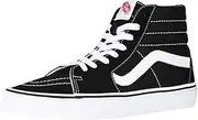 [Vans] SK8-Hi Unisex Adults Hi-Top Sneakers, Black/White, 10.5 US