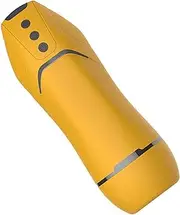 Auto Penis Sucking Masturbator Massager Vibrator Masturbation Cup Sex Toys Man (Yellow)