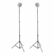 2pcs 75" Metal Adjustable VR Light Stand+1/4 Mini Ball Head Hot Shoe Screw f HTC