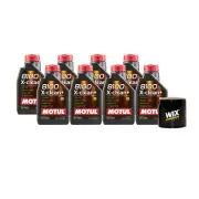 8L Motul 8100 X-CLEAN + 5W30 Wix Filter Motor Oil Change Kit API SN/CF