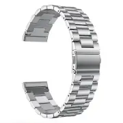 Metal Watchband Stainless Steel Watch Strap Bracelet for Fitbit Versa 3/Sense F