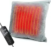 Aroma Season Heated Pillow for Lumbar Support, Back Pain Relief Soothing Cramp Body Warm Hug for Winter