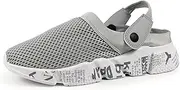 [Sooneeya] Clogs for Men - Mesh Garden Shoes - Lightweight Slides Beach Sandals - Outdoor Walking Slippers